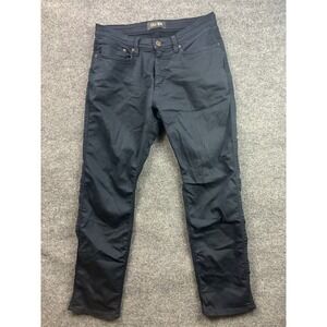 DU/ER N2X Relaxed Taper Pants Mens 33x30 Black Performance 5-Pocket Trousers